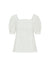 Anne Klein Bright White Eyelet Peasant Blouse- Sale