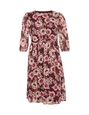 Anne Klein  Plus Size Floral Print Elastic Waist Dress- Sale