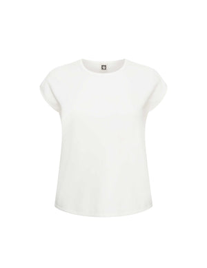 Anne Klein Bright White Plus Size Monaco Short Sleeve Tee- Clearance