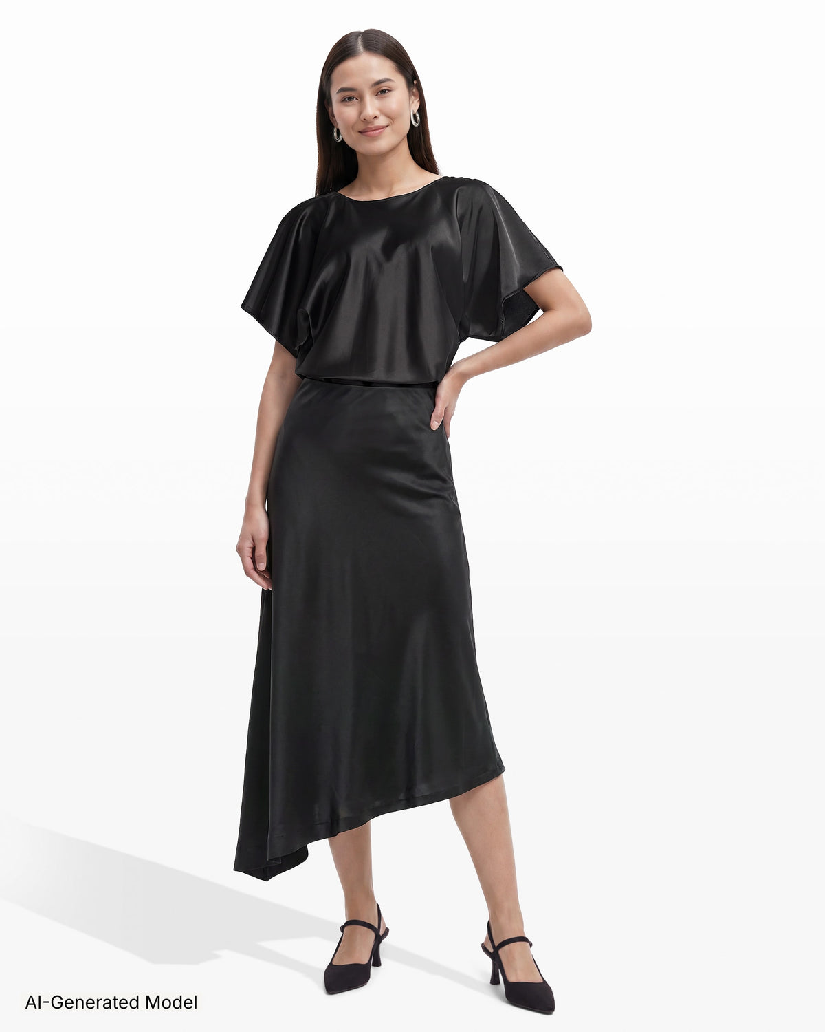 AI-generated model — Anne Klein