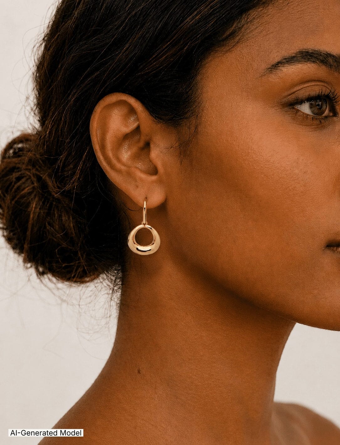 Anne Klein Bevel Oval Drop Earrings