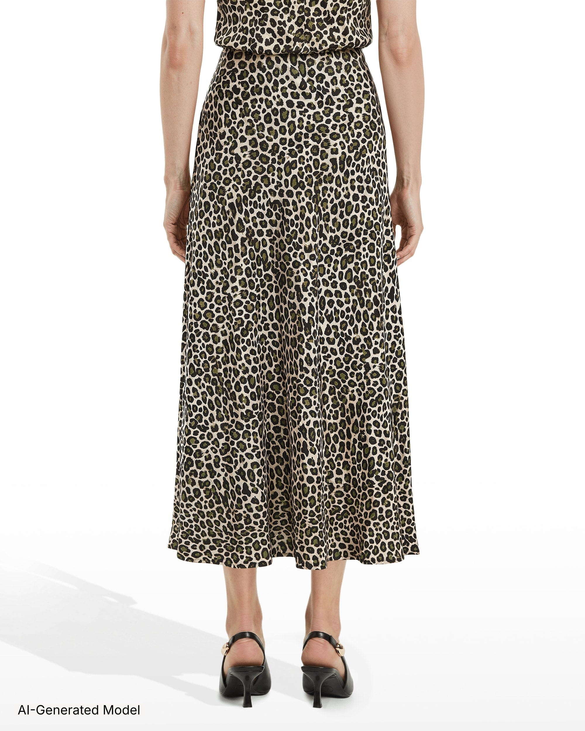 Anne Klein Bias Cut Flared Pull-On Skirt