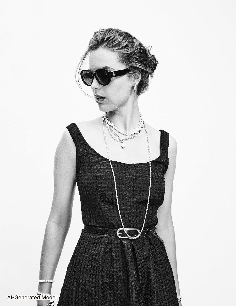 Anne Klein Vintage Round Sunglasses