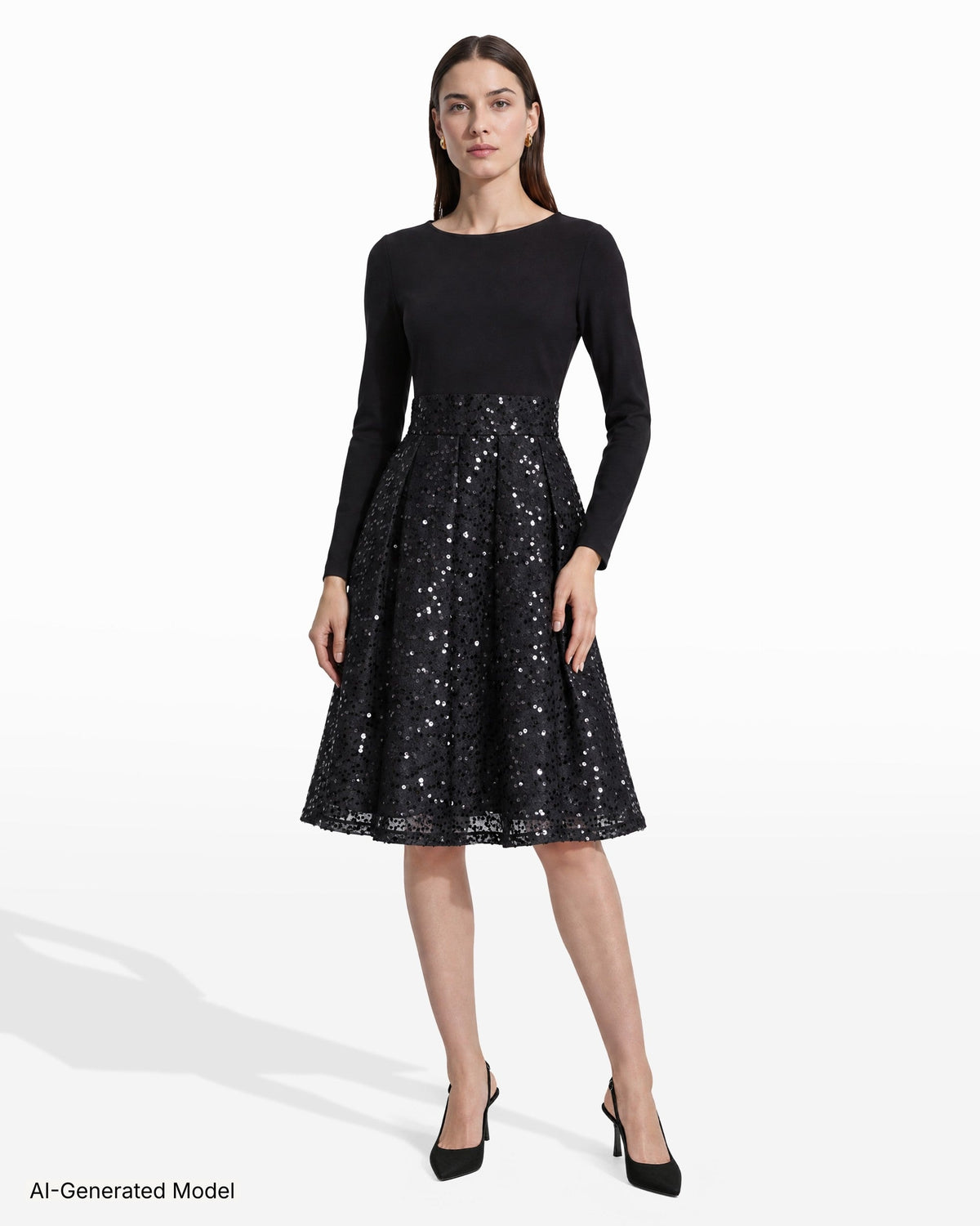 AI-generated model — Anne Klein