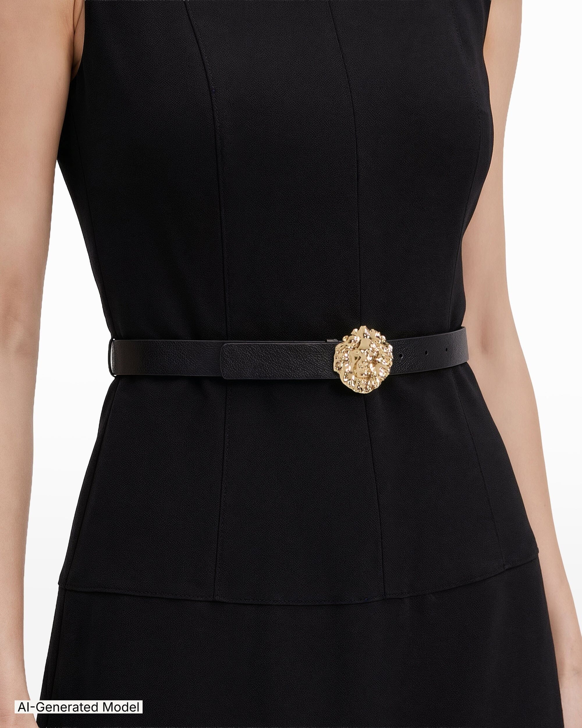 Cap Sleeve Tiered Skirt Belted Crew Neck Dress Dresses Kasper