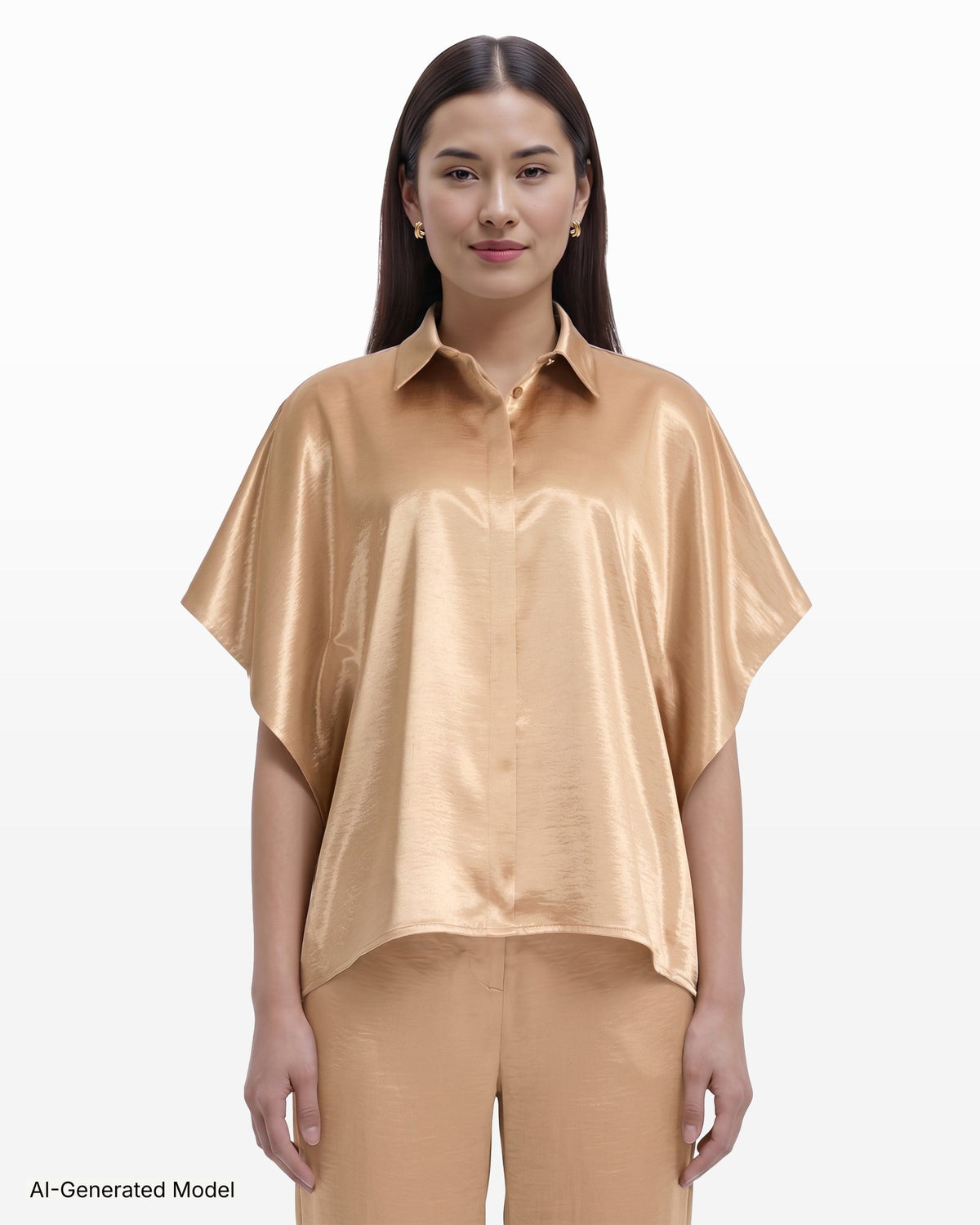 AI-generated model — Anne Klein