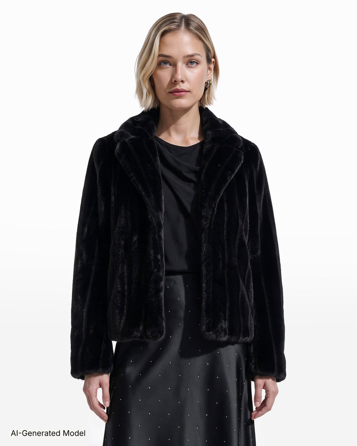 AI-generated model — Anne Klein