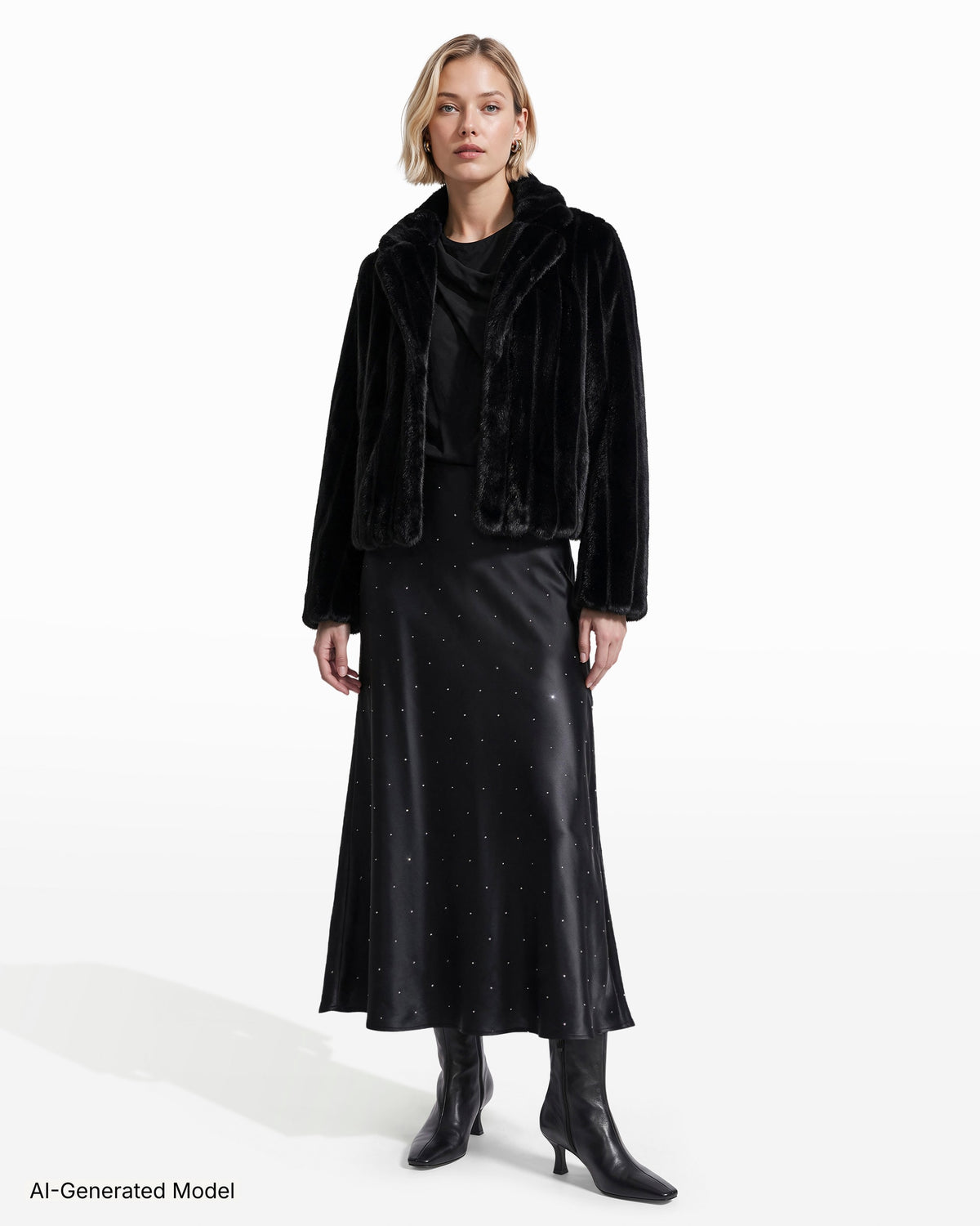 AI-generated model — Anne Klein