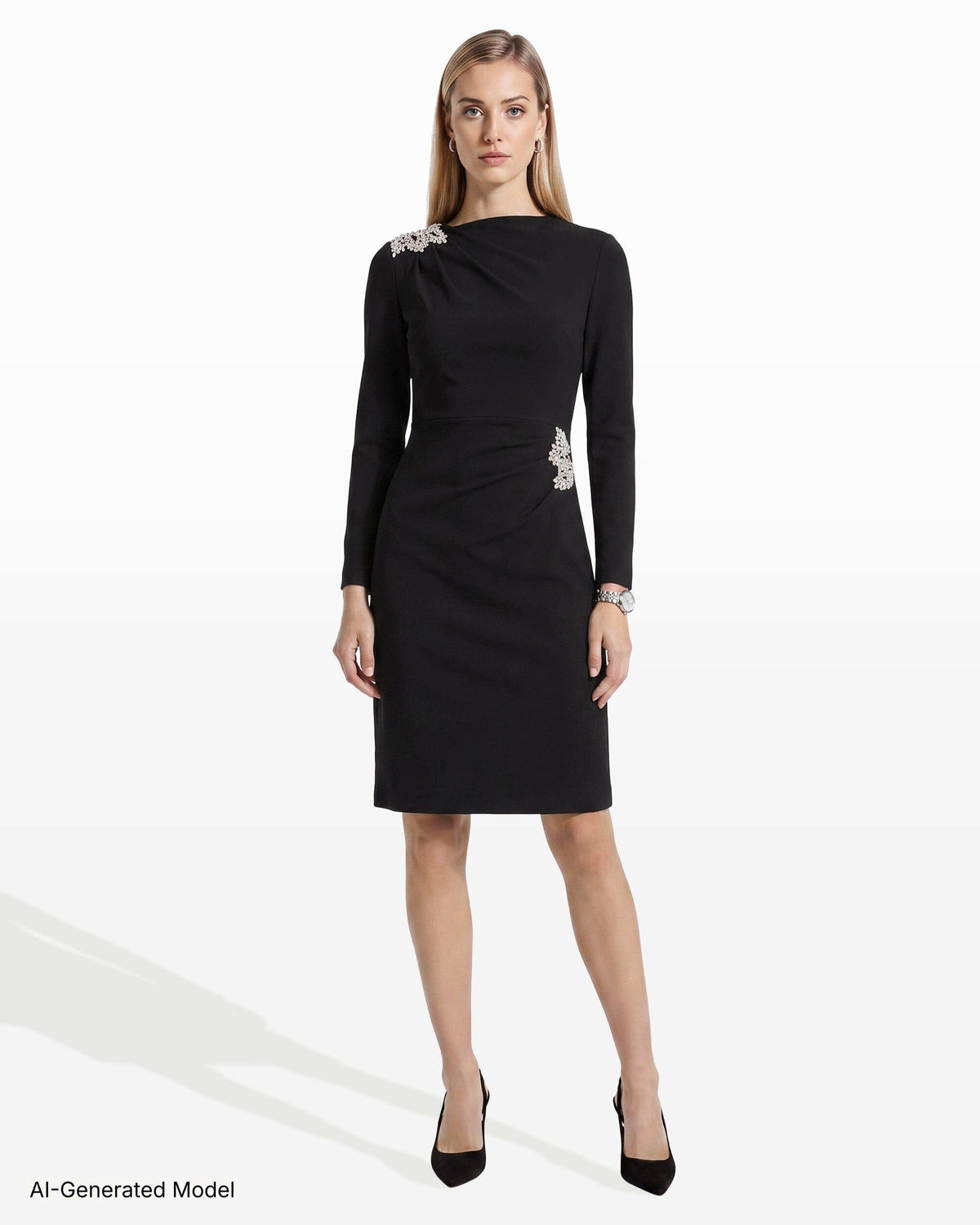 AI-generated model — Anne Klein