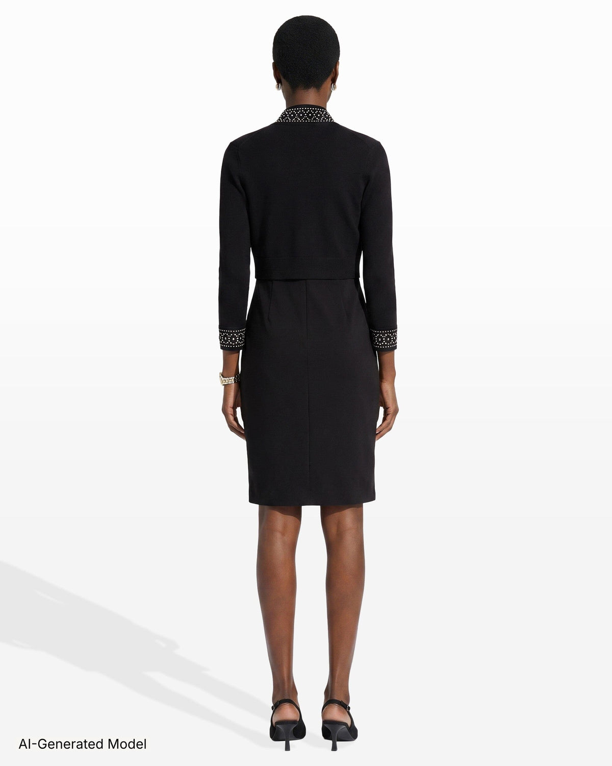 AI-generated model — Anne Klein