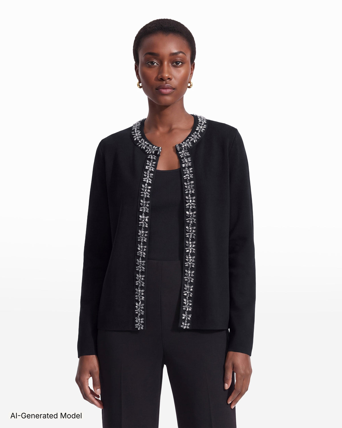 AI-generated model — Anne Klein