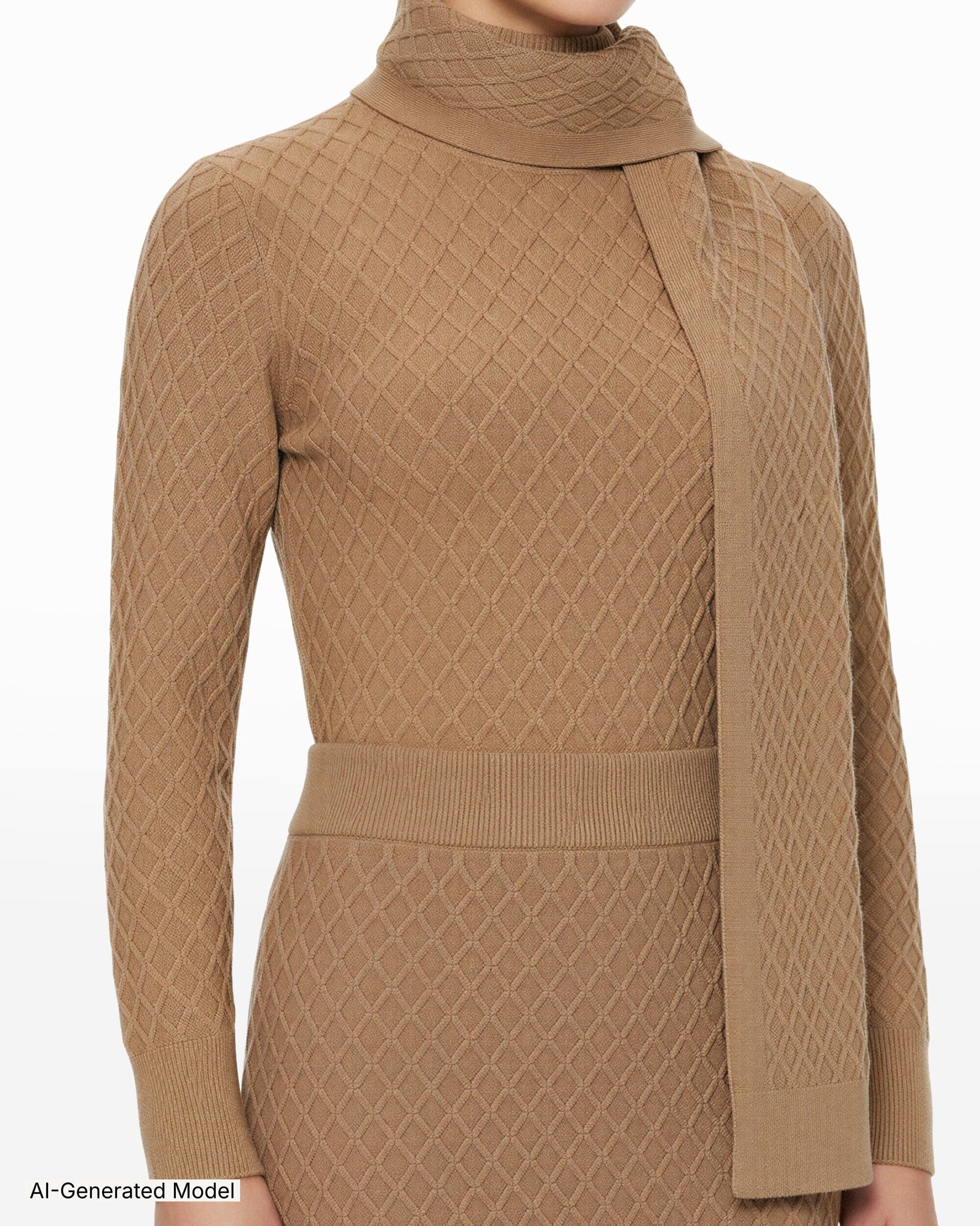 Anne Klein Diamond Stitch Sweater Skirt