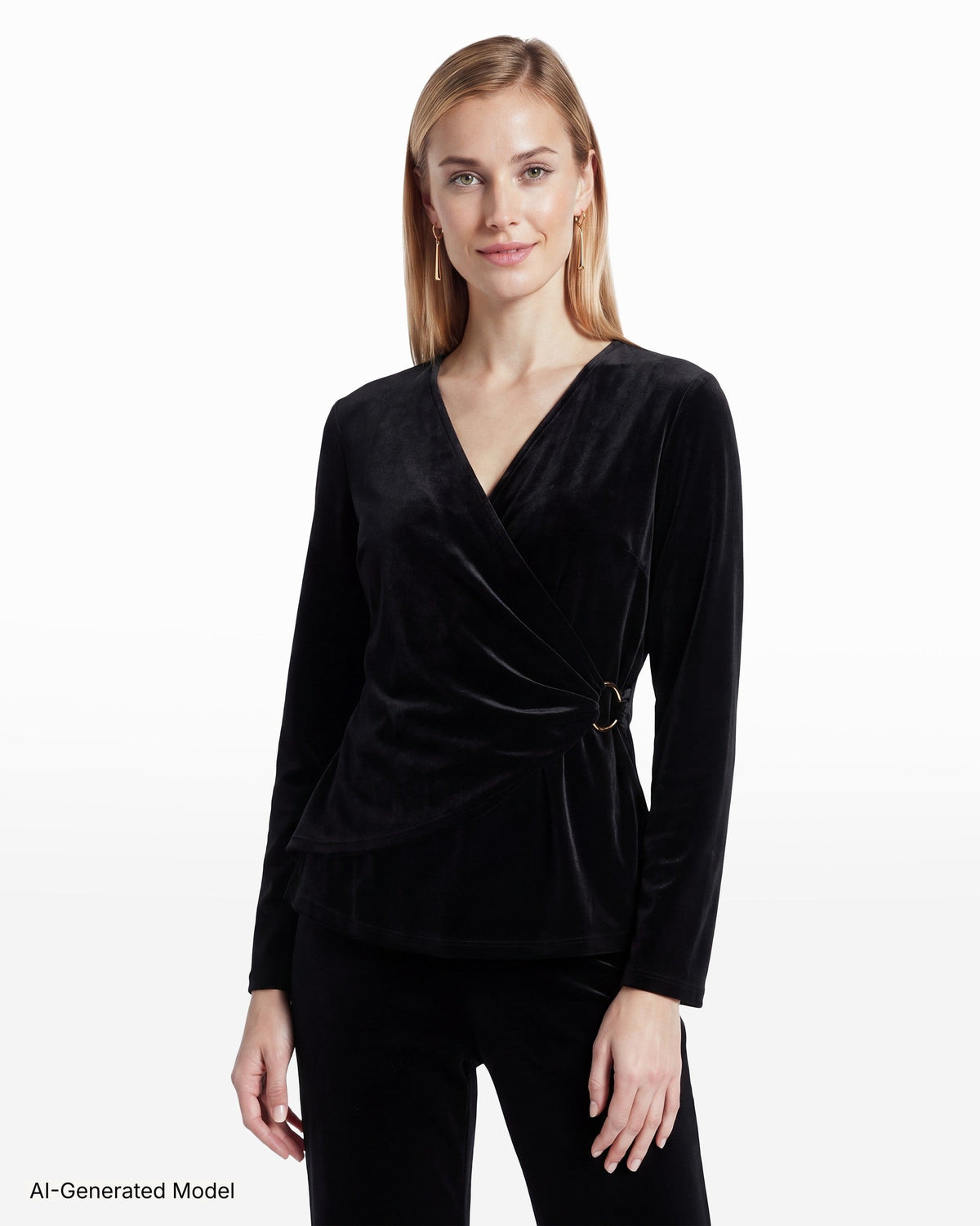 AI-generated model — Anne Klein