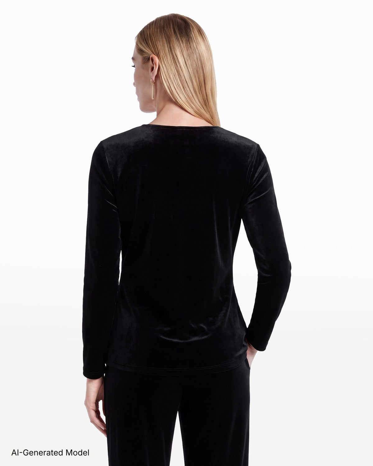 AI-generated model — Anne Klein