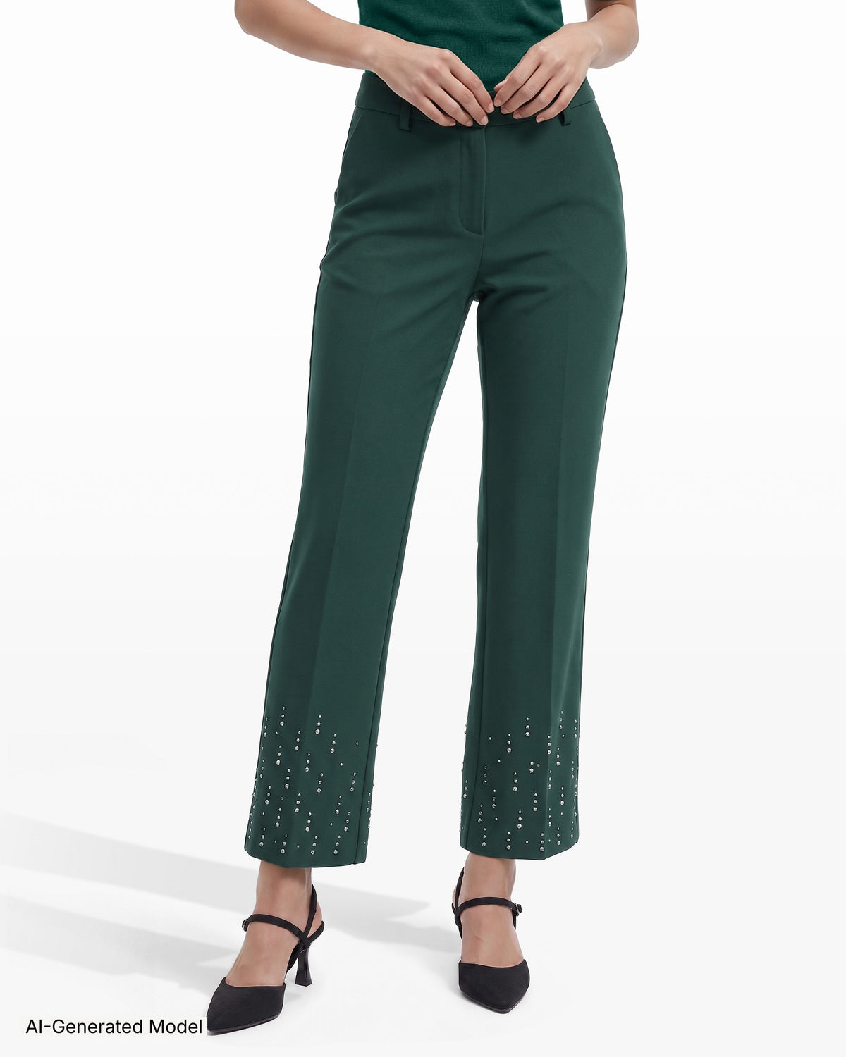 AI-generated model — Anne Klein