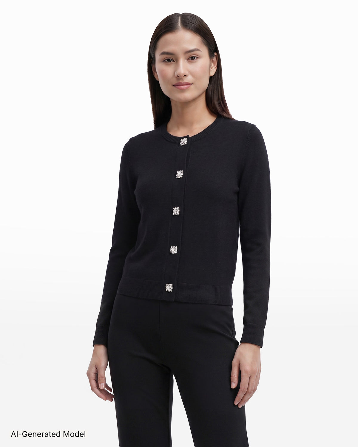 AI-generated model — Anne Klein