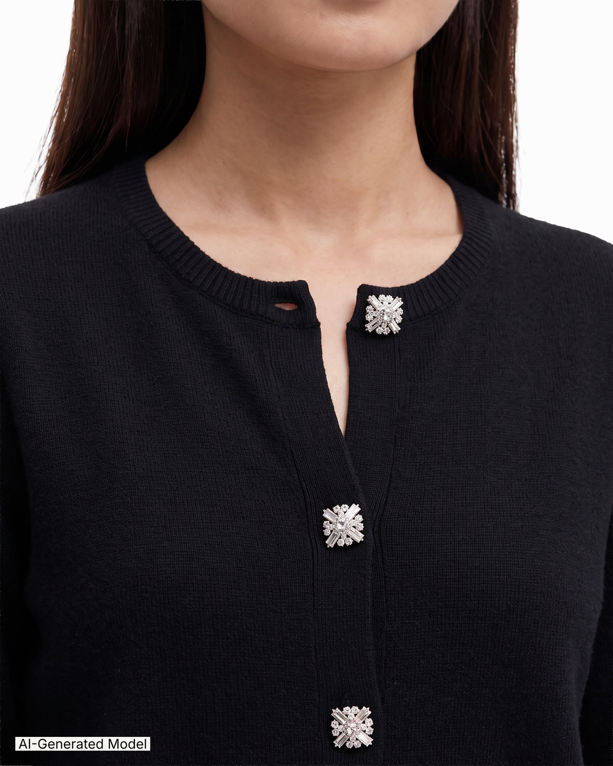 AI-generated model — Anne Klein