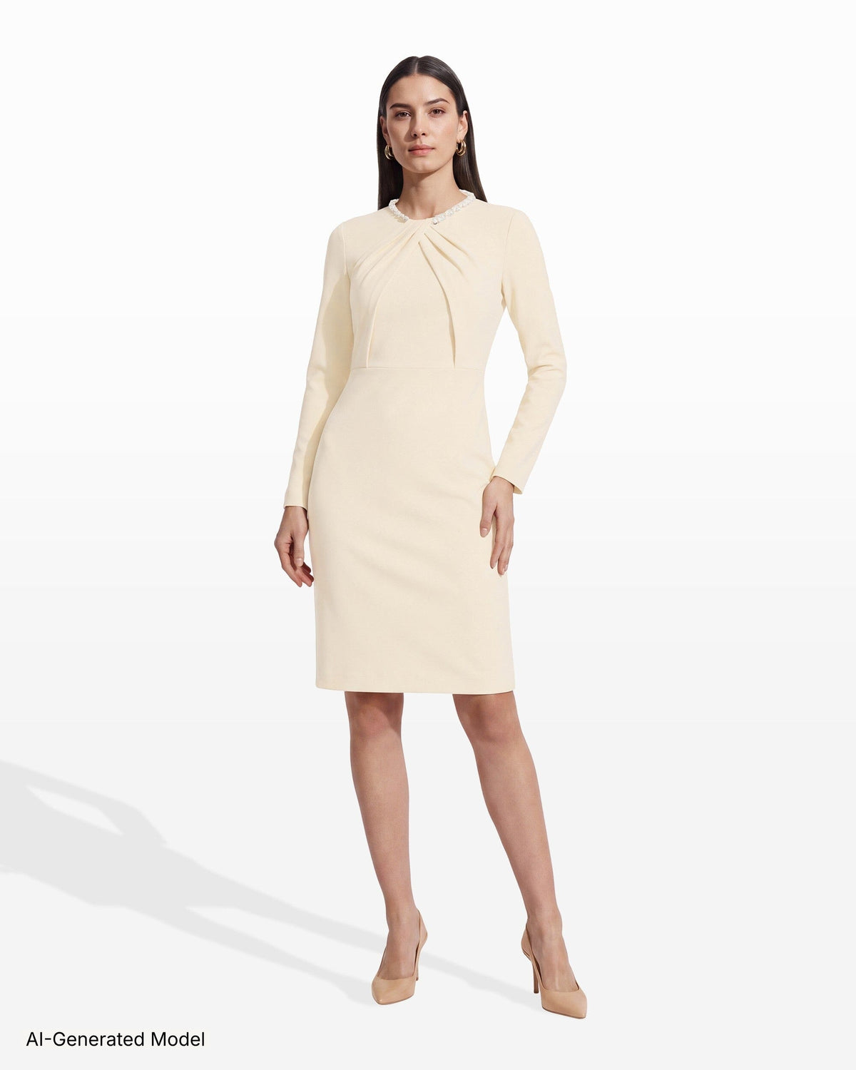 AI-generated model — Anne Klein