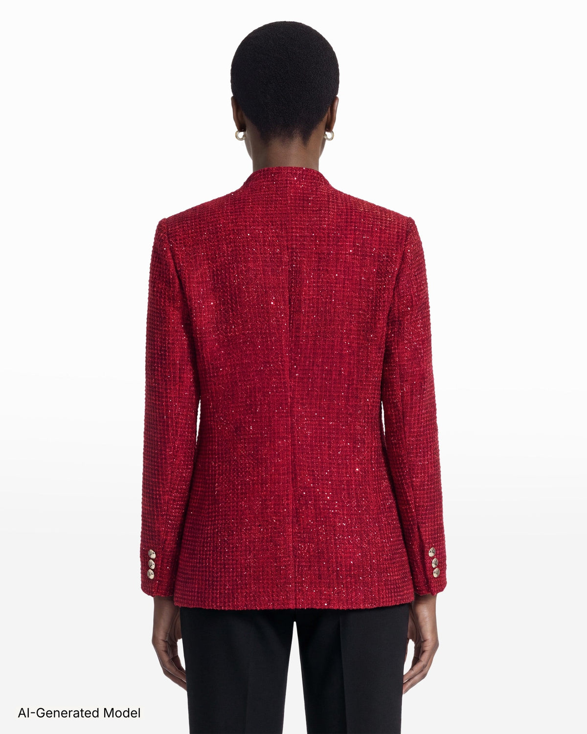 AI-generated model — Anne Klein