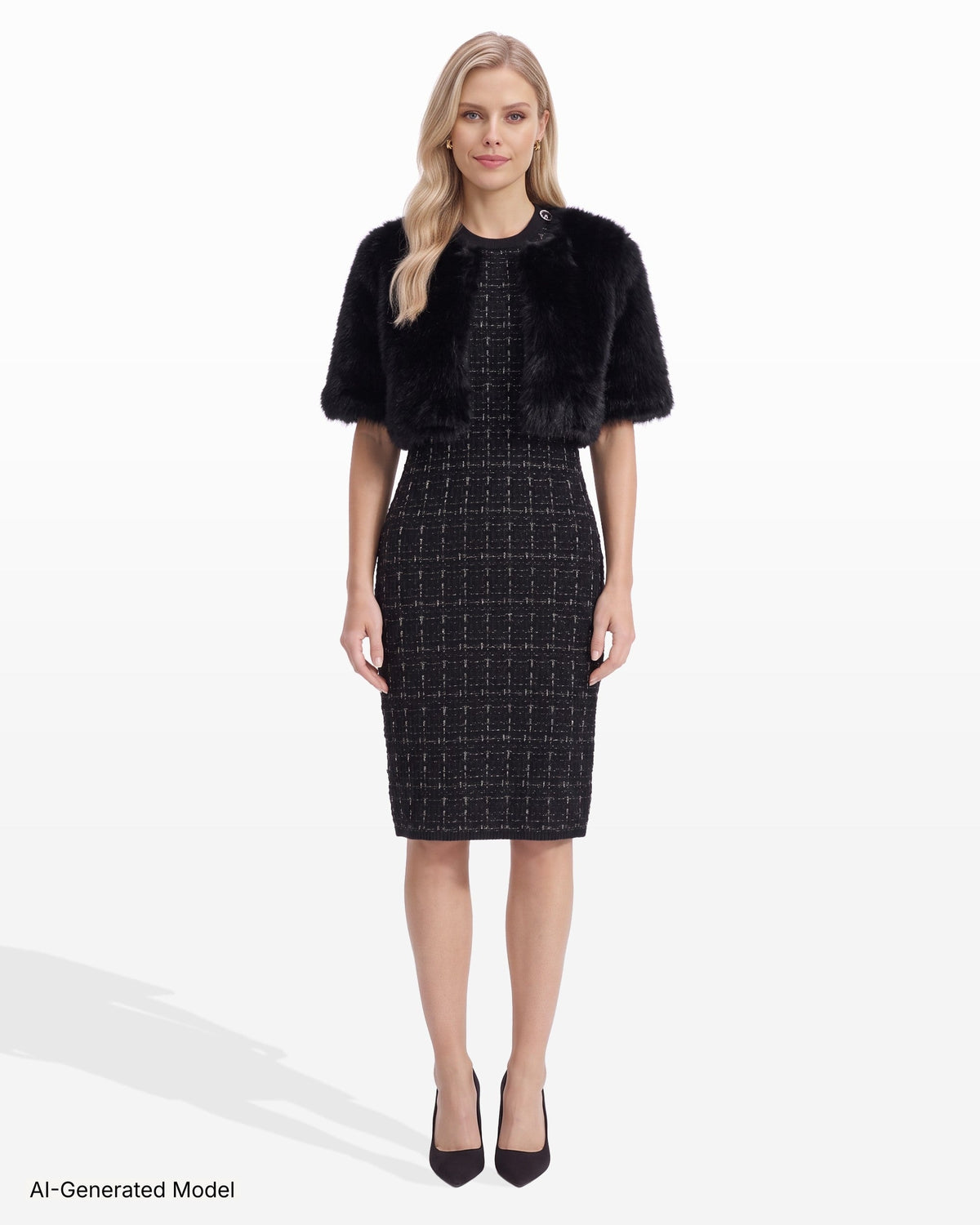 AI-generated model — Anne Klein