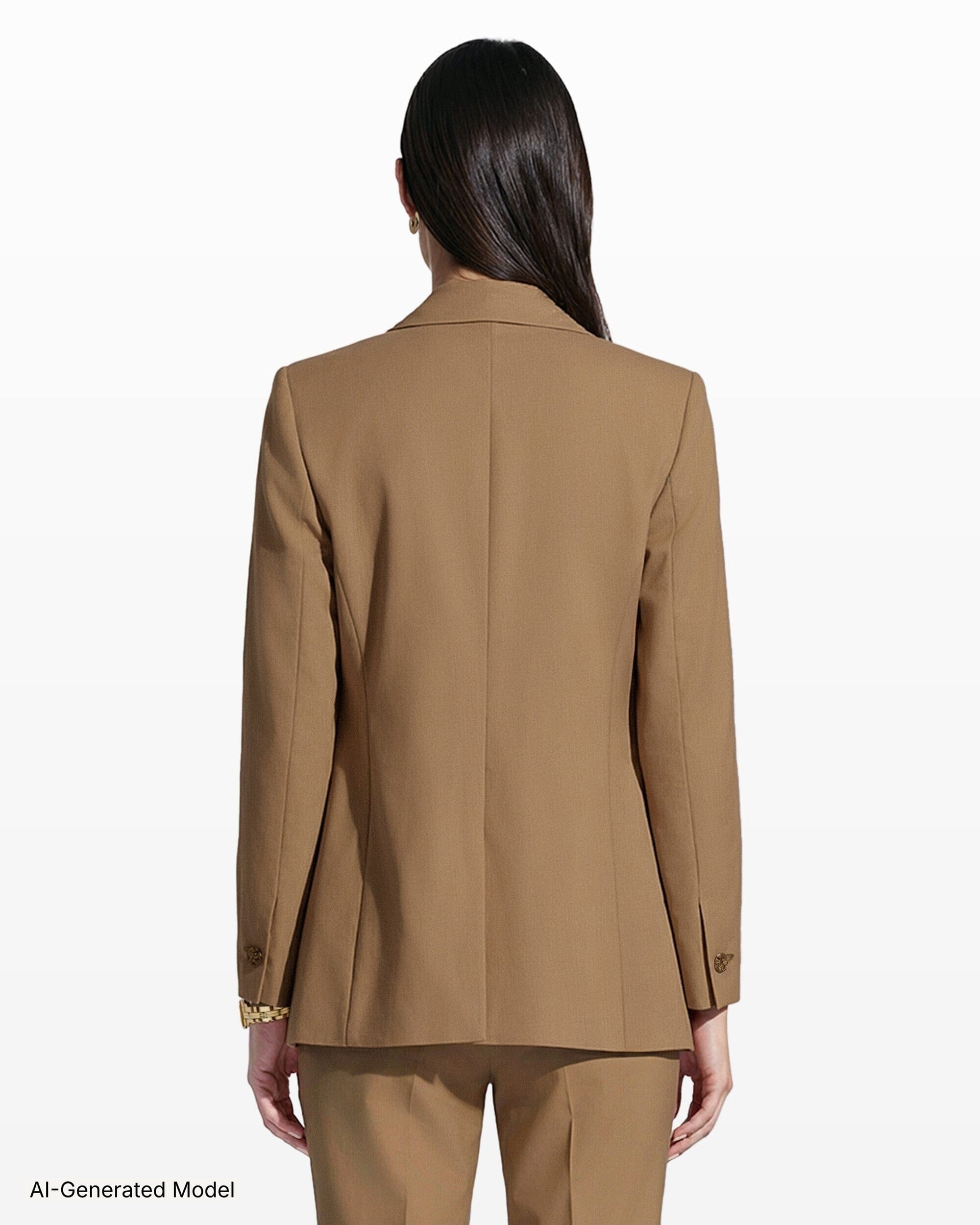 Double-Breasted Wool Jacket with Welt Pockets Clothing Kasper