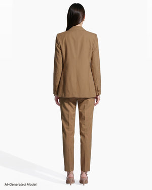 Double-Breasted Wool Jacket with Welt Pockets Clothing Kasper