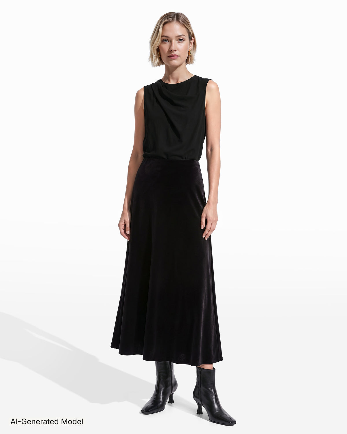AI-generated model — Anne Klein