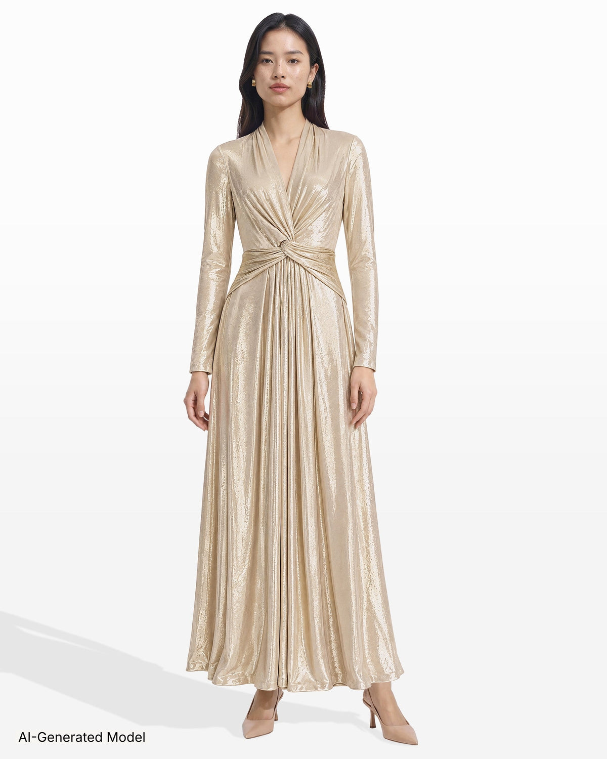 AI-generated model — Anne Klein