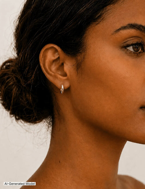 Anne Klein Gold-Tone Huggie Hoop Earrings