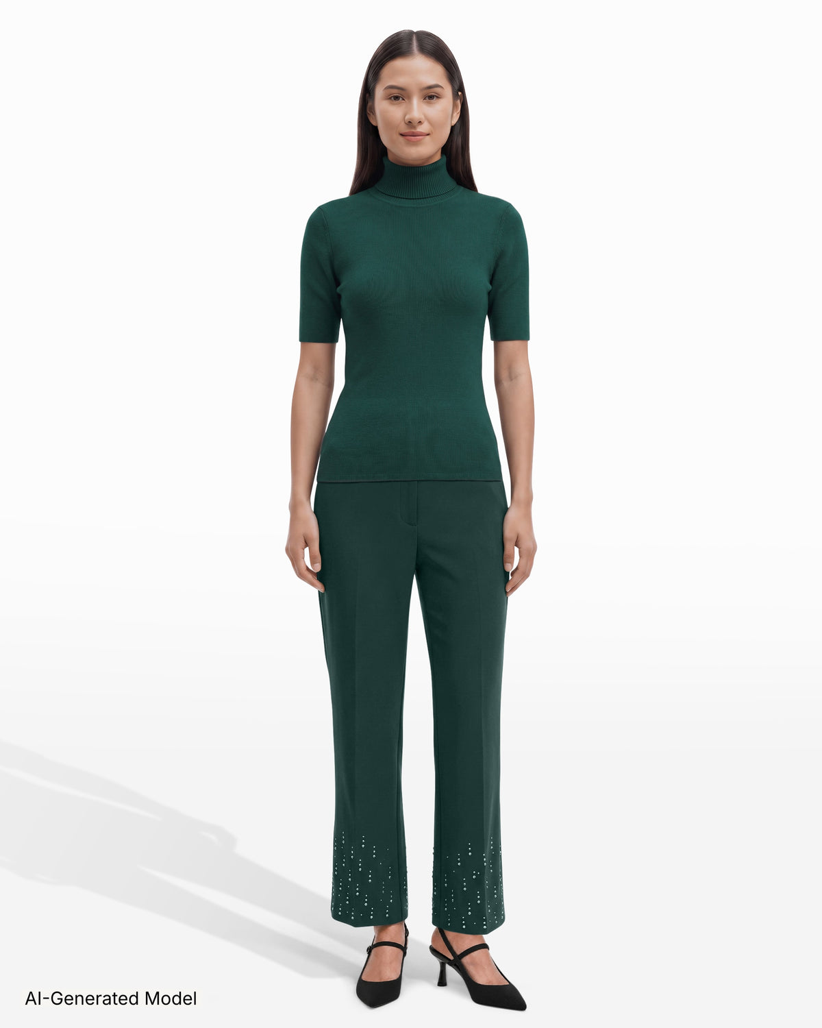 AI-generated model — Anne Klein