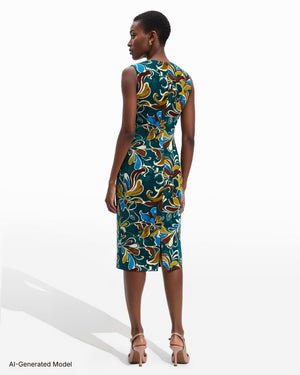 Anne Klein Jewel Neck Sheath Dress