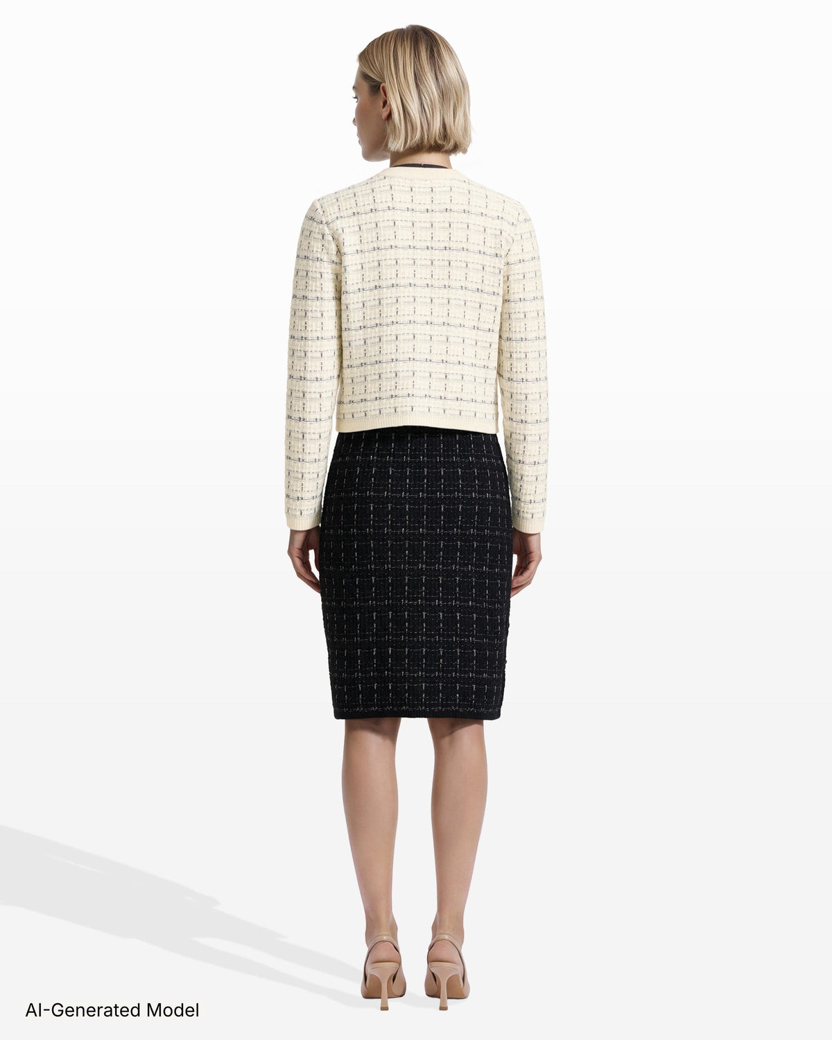 AI-generated model — Anne Klein
