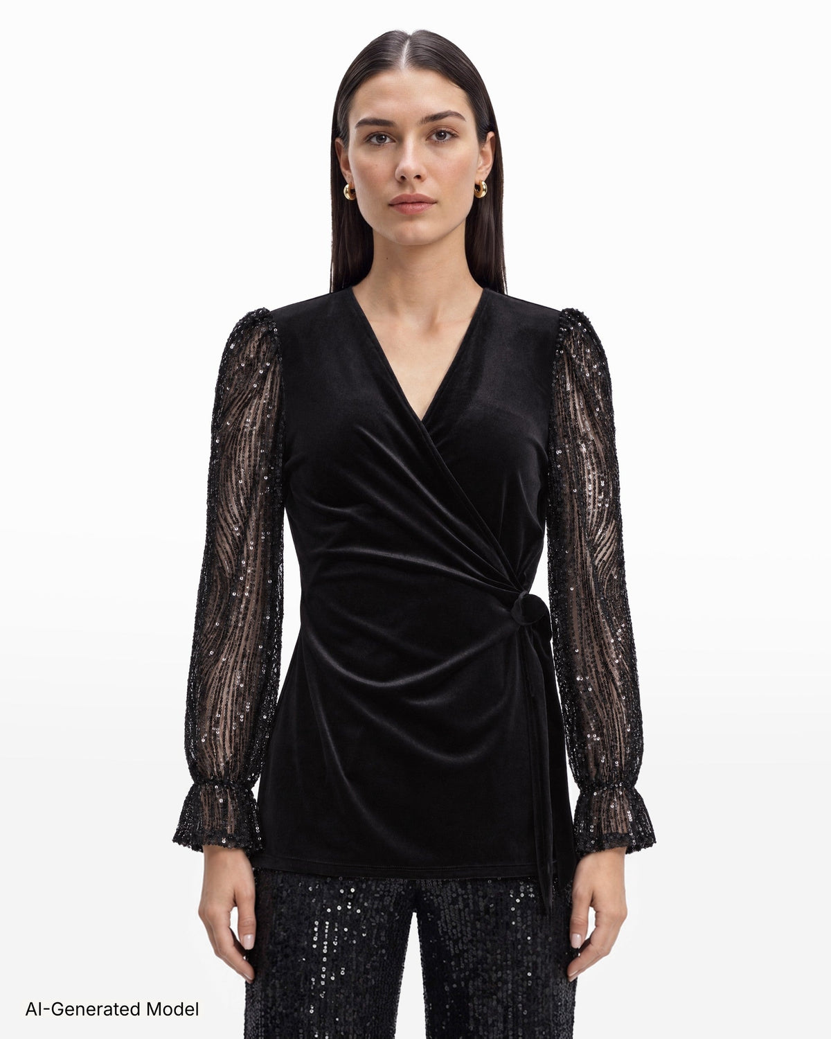 AI-generated model — Anne Klein
