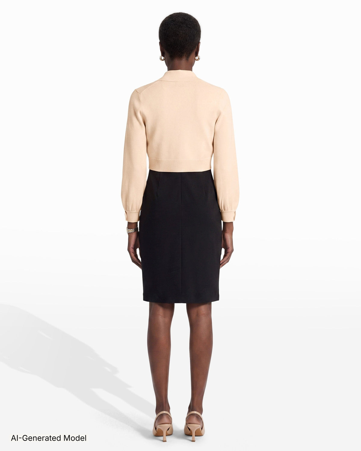 AI-generated model — Anne Klein