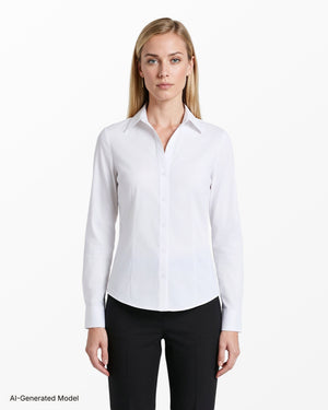 Anne Klein Long Sleeve Button Front Top