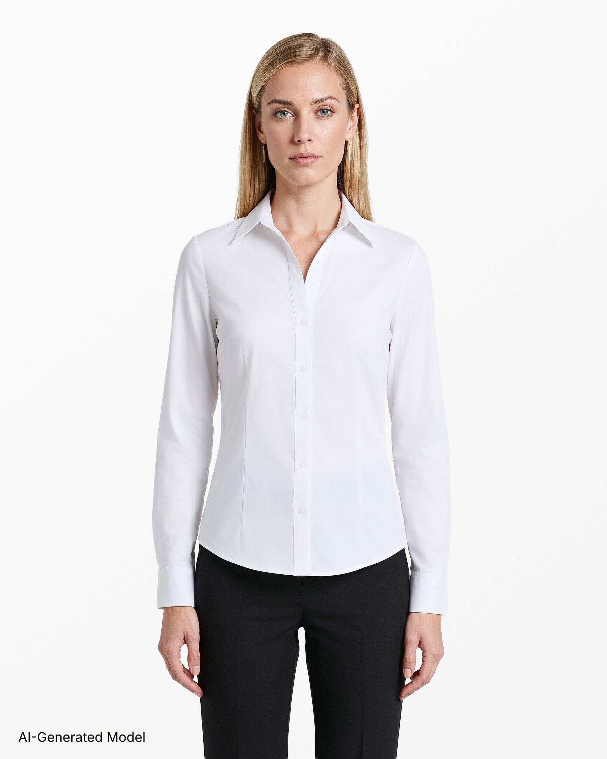 Long Sleeve Button Front Top