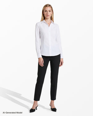 Long Sleeve Button Front Top Clothing Kasper