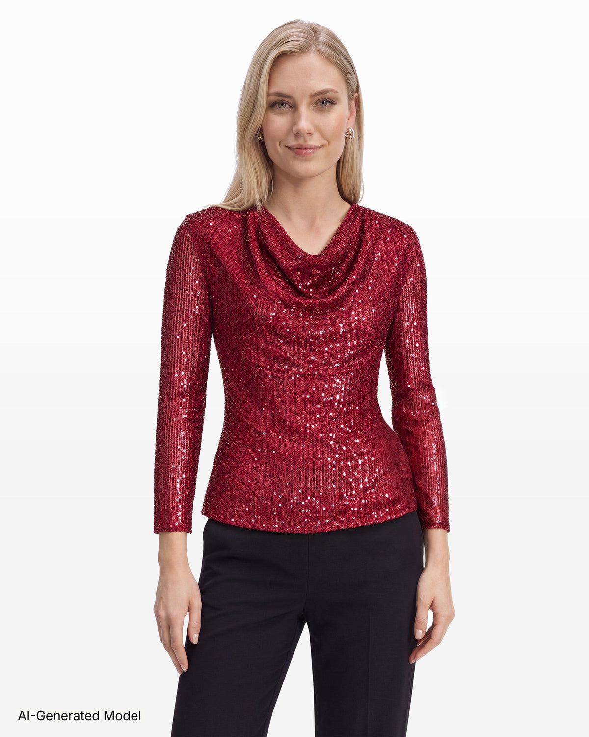 AI-generated model — Anne Klein