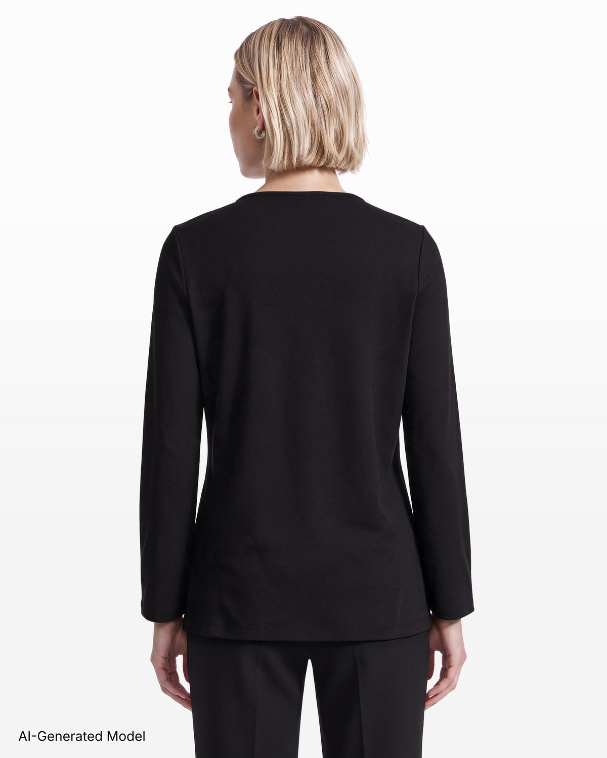 AI-generated model — Anne Klein
