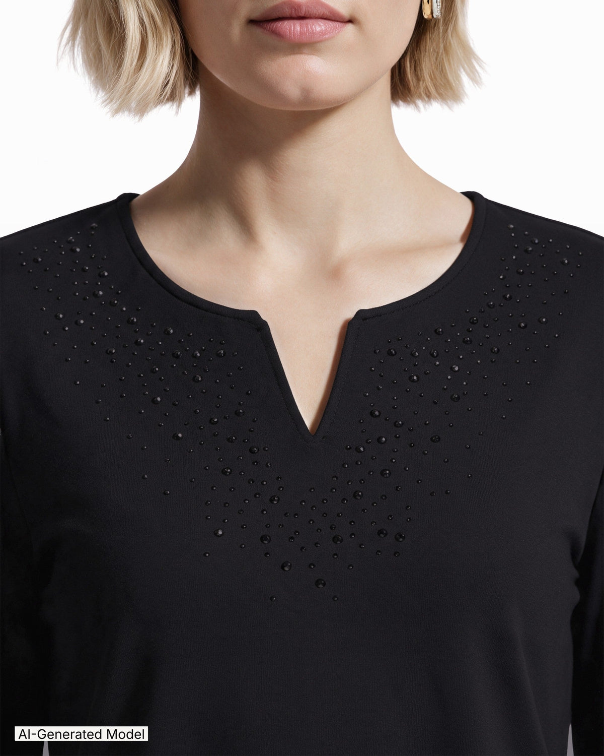 AI-generated model — Anne Klein