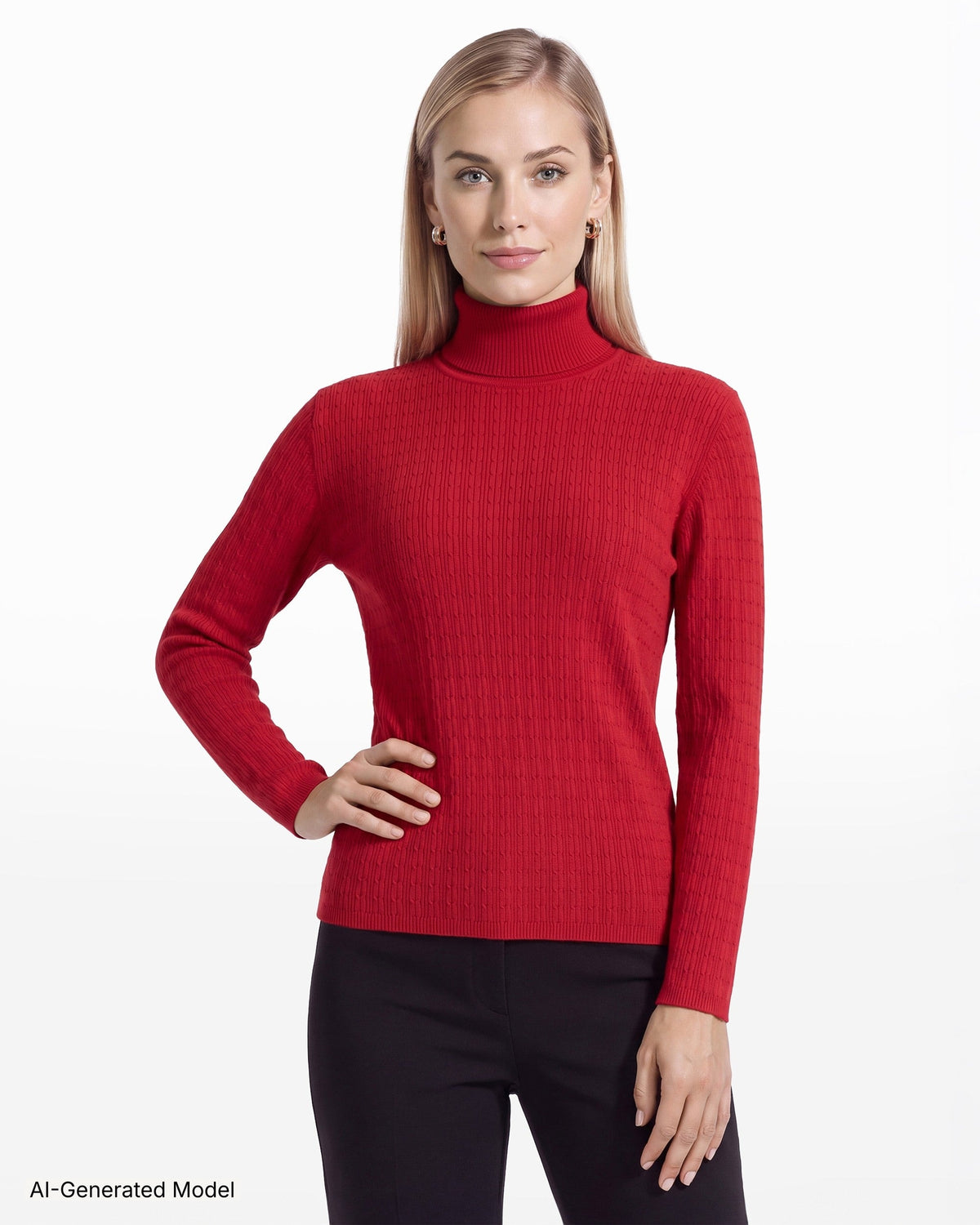 AI-generated model — Anne Klein