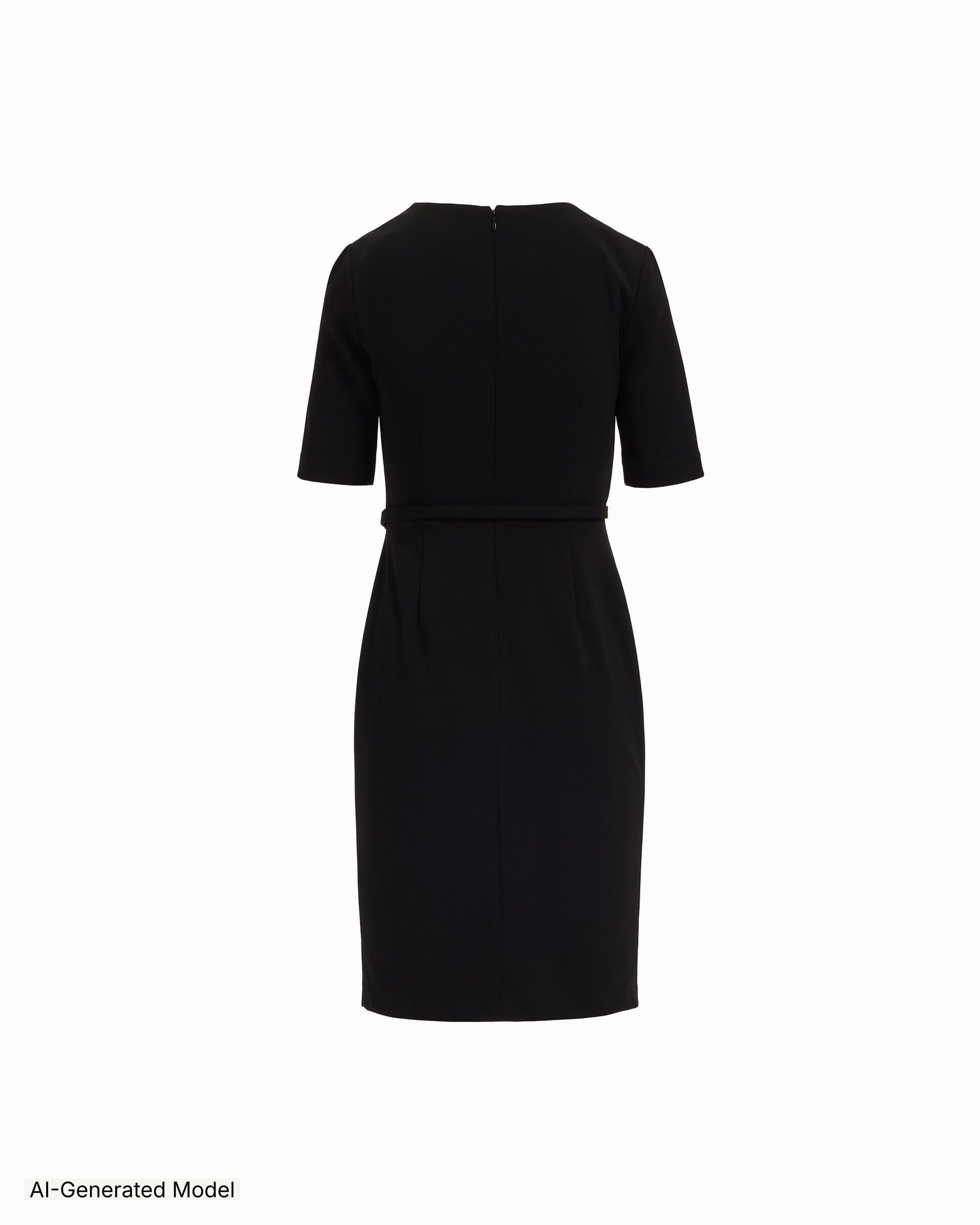 Anne Klein Twist Detail Sheath Dress with Belt