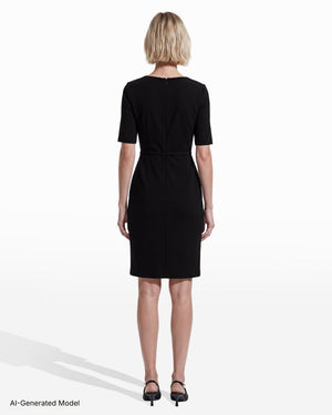 Anne Klein Twist Detail Sheath Dress with Belt