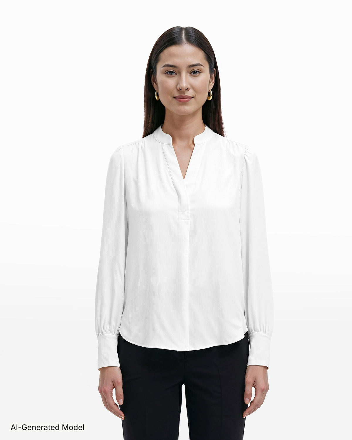 AI-generated model — Anne Klein