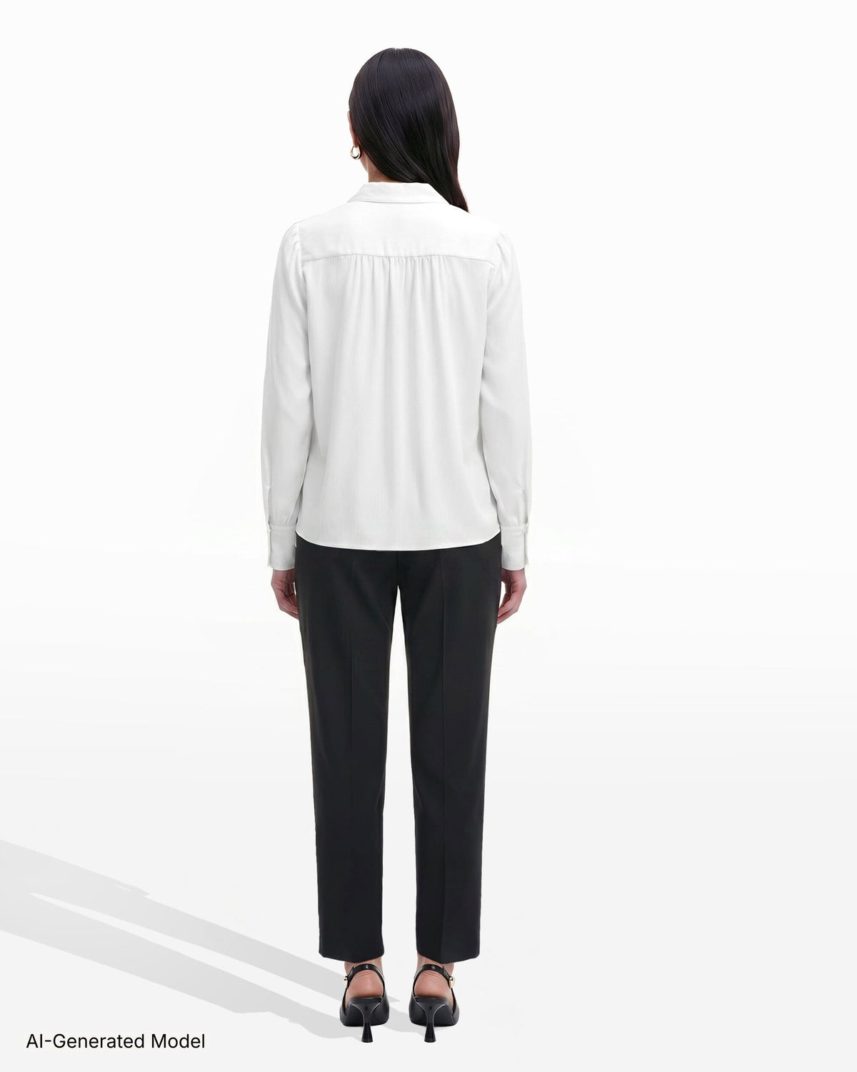 AI-generated model — Anne Klein