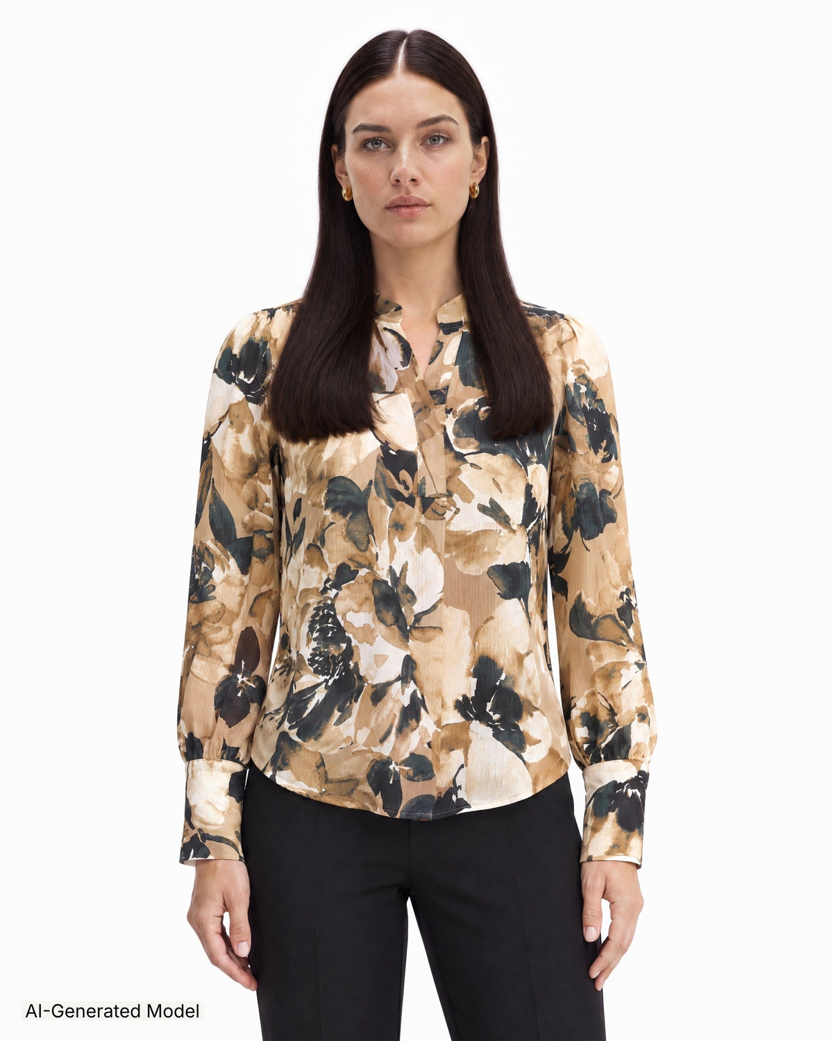 AI-generated model — Anne Klein