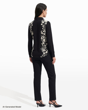 Long Sleeve Floral Print Button Down Shirt Clothing Kasper