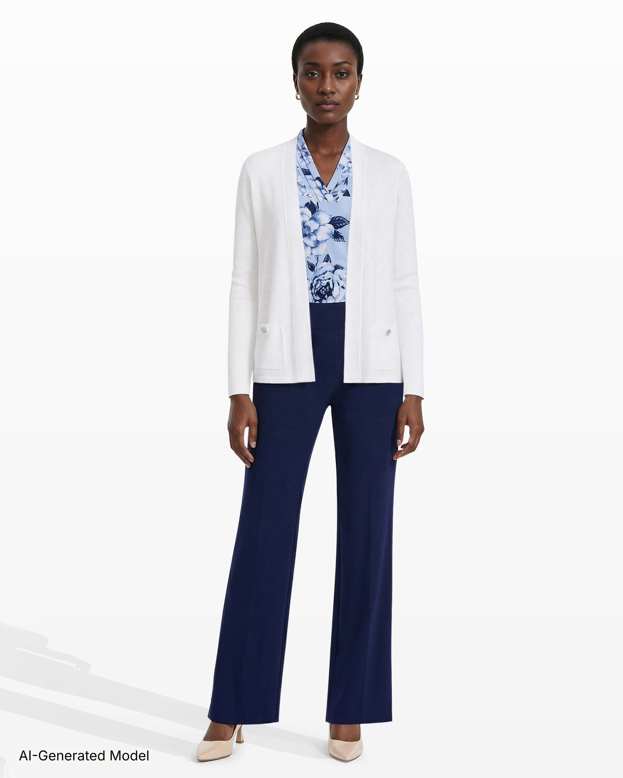 Anne Klein Malibu Kissing Front Cardigan