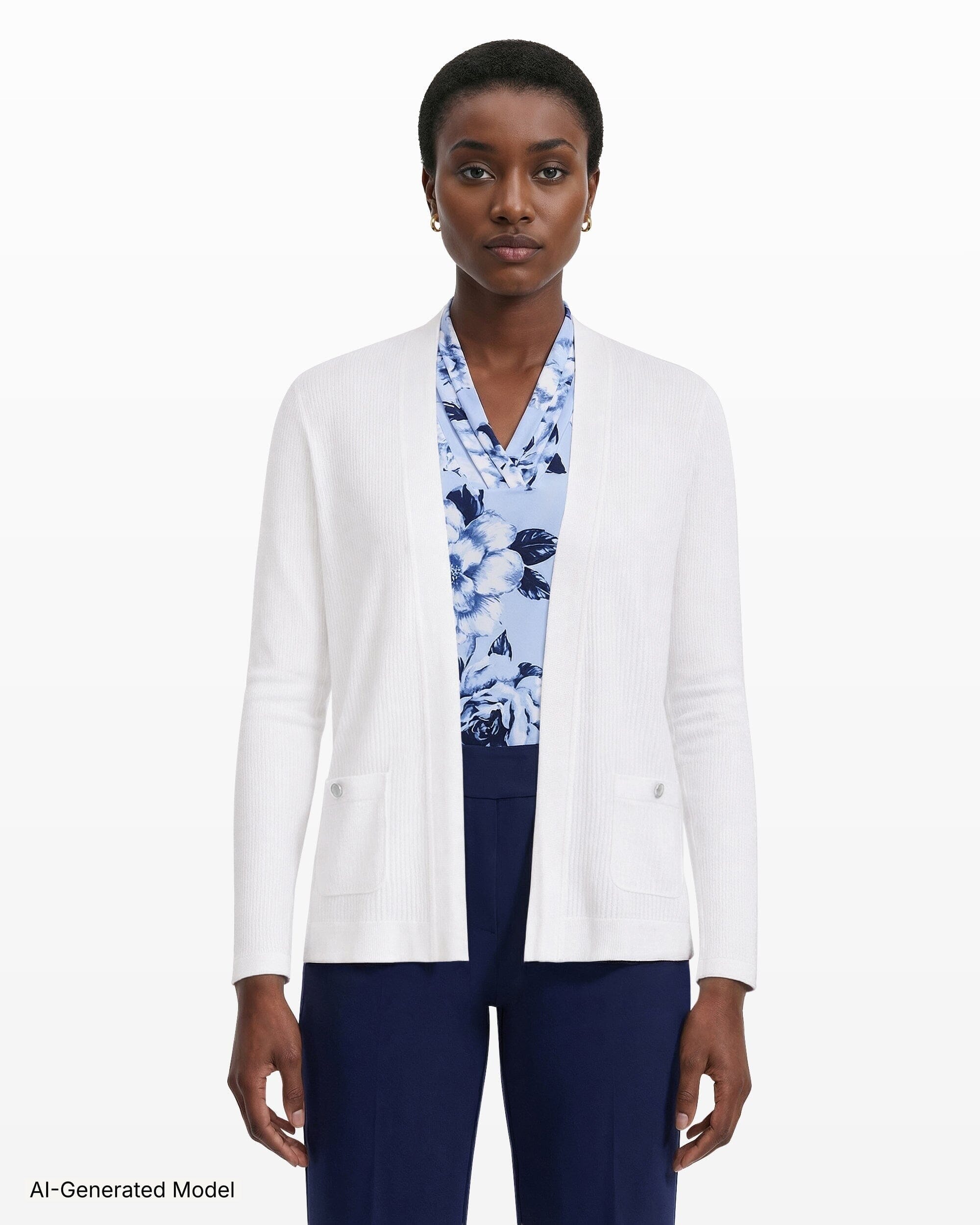 Anne Klein Malibu Kissing Front Cardigan