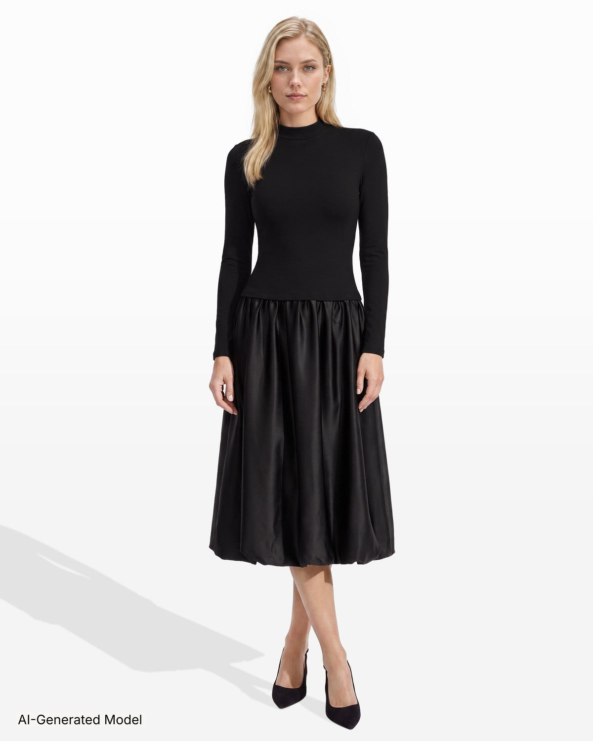 AI-generated model — Anne Klein